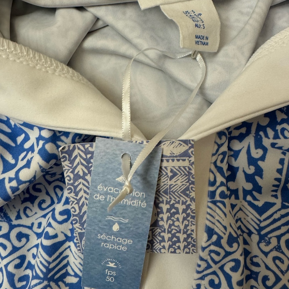 Sigrid Olsen Golf & Tennis V-Neck Sleeveless Dress - Blue & White. Size S. NWT - Picture 7 of 8